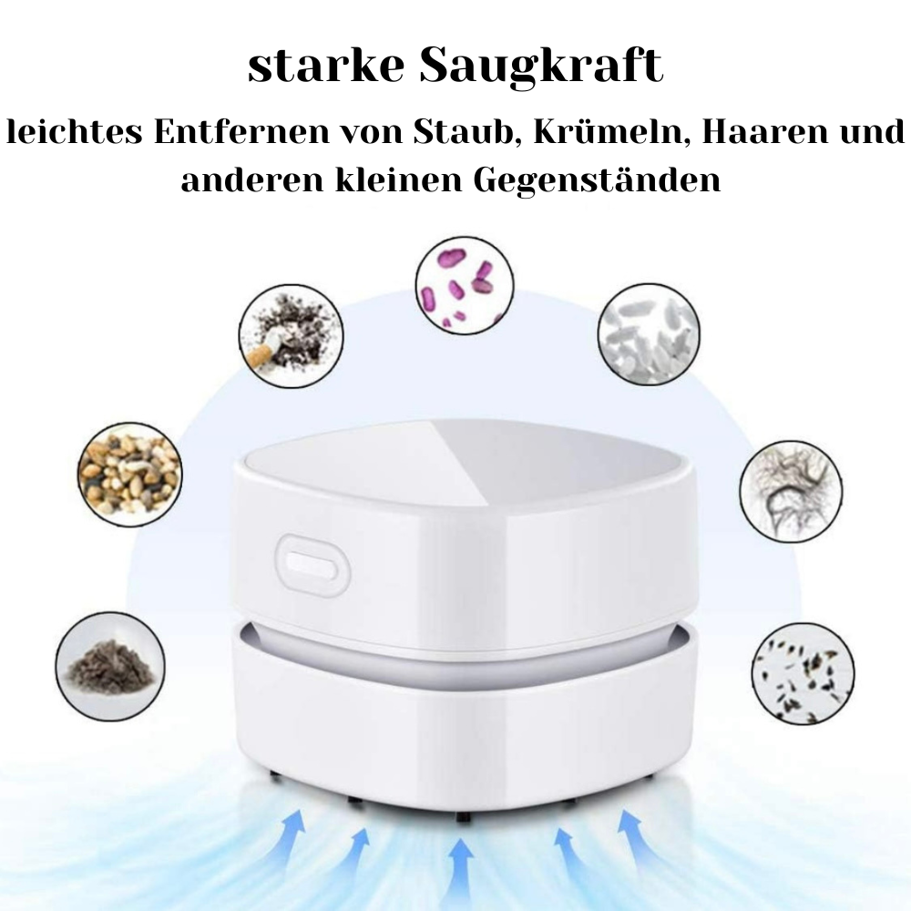 MiniClean Pro - Der Nr. 1 Tischsauger inkl. GRATIS USB-C Kabel + Reinigungsbürste