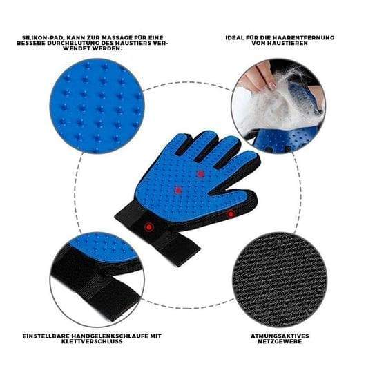 Fellpflege Handschuh Hund und Katze