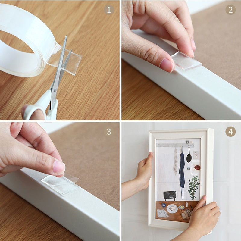 Doppelseitiges Klebeband Transparent
