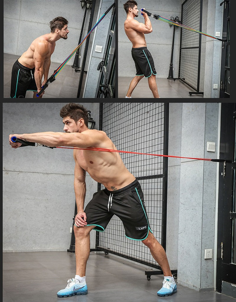 WorkOut Widerstandsbänder Set (inkl. kostenlosen Therabänder)