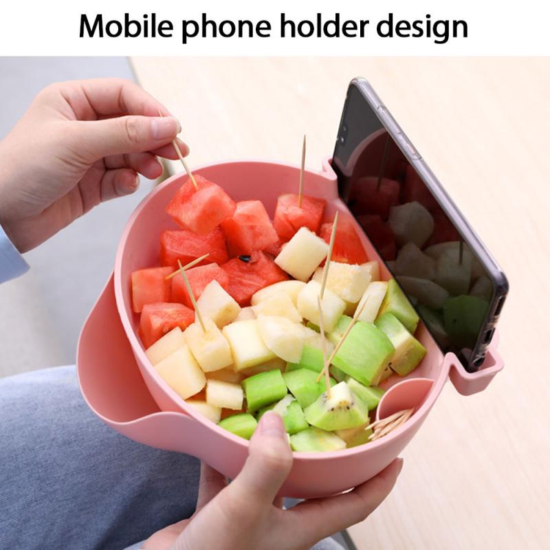 Snackschale mit Handyhalterung